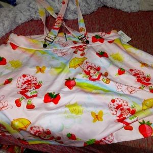 Strawberry shortcake skirt with suspenders